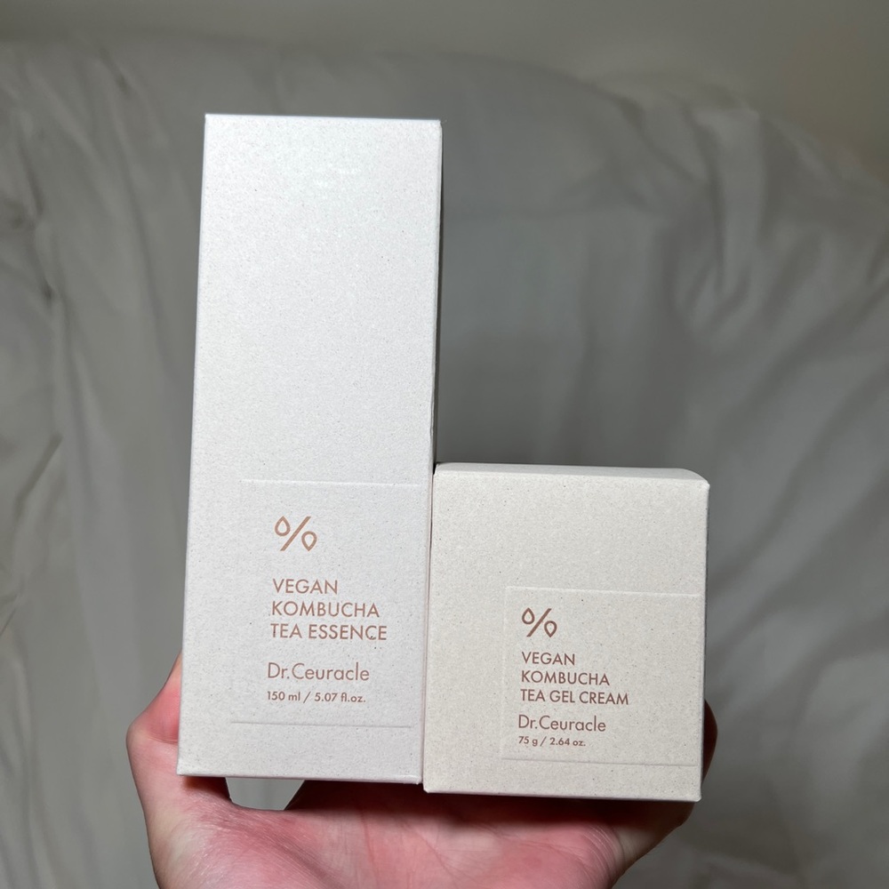 Dr. Ceuracle Vegan Kombucha Tea Essence and Gel Cream Korean Skincare Set